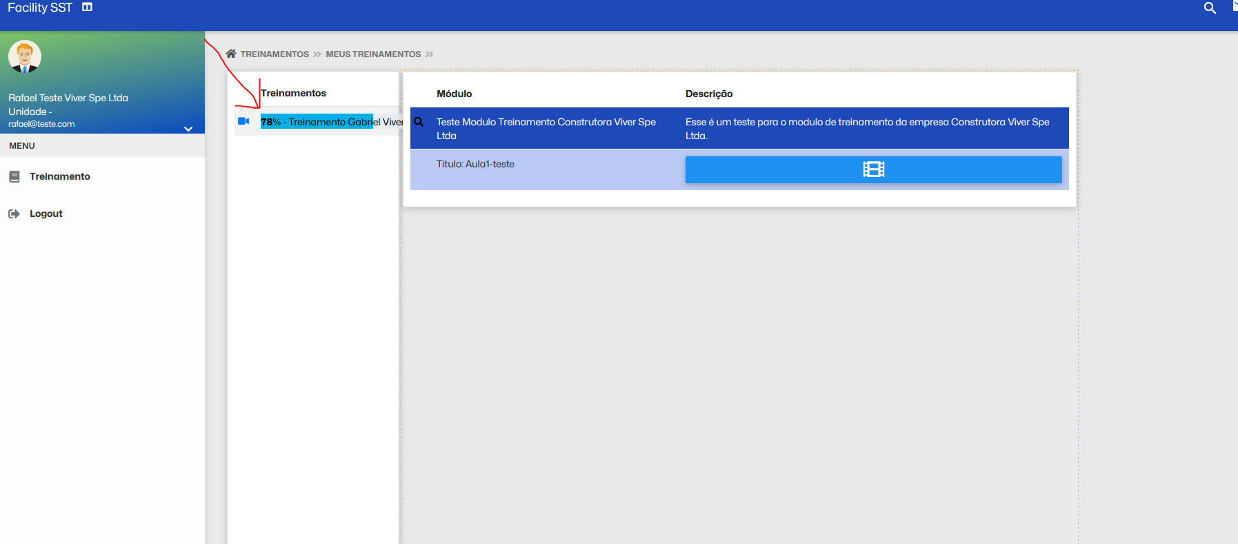 porcentagem concluida porcentagem concluida